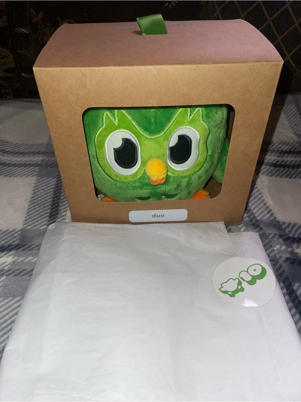 10th Anniversary Duolingo Green Owl Plush Bird Hugger Pillow